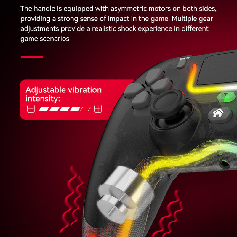 P07 Dazzle Lighting Wireless Bluetooth Controller for PS4 Game Console Handle without Stand P07 Dazzle Lighting Wireless Bluetooth Controller for PS4 Game Console Handle without Stand